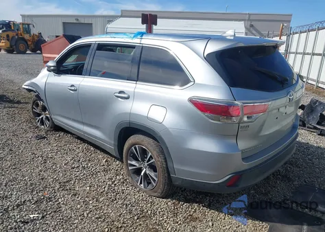 2016 Toyota Highlander Xle V6 from USA, damaged, VIN 5TDKKRFH3GS500620